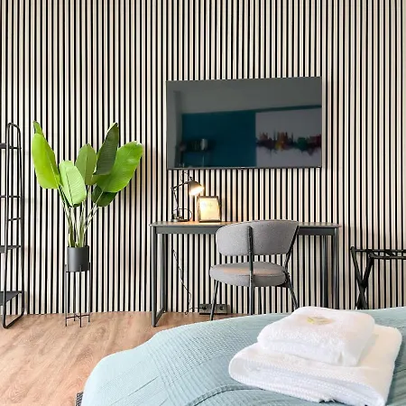 Apartment E&K Living - Sky-Tv - 23 Og - Stadtblick - Kongress *