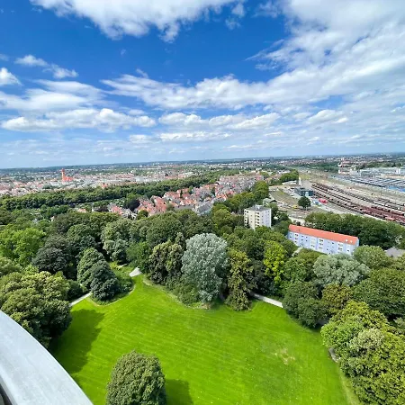 E&K Living - Sky-Tv - 23 Og - Stadtblick - Kongress Apartment *